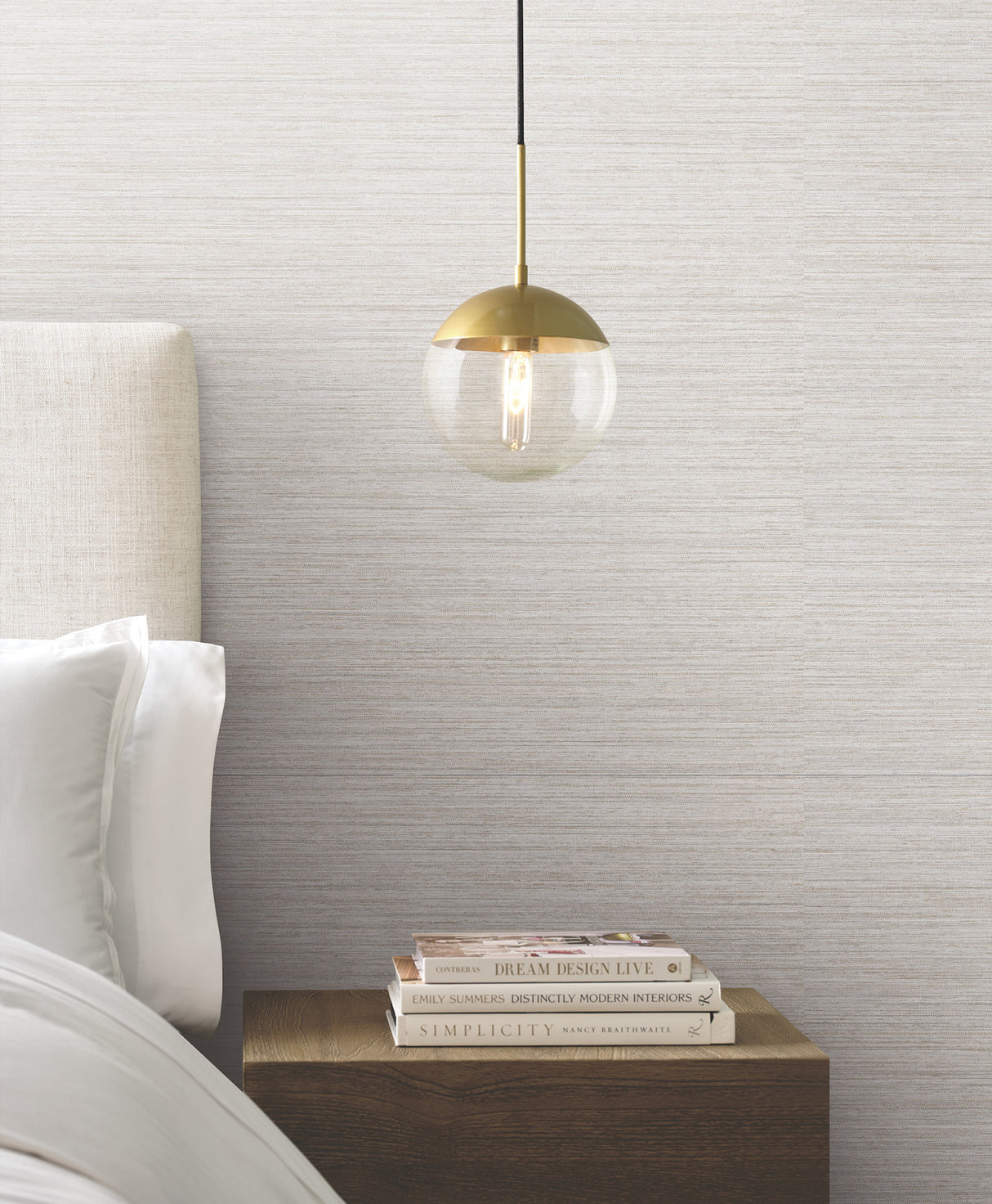 Nira Dove by Warner Fabric Weave Wallpaper – Brewster Home Fashions 4183-4839