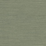 Nira Green Fabric Weave Wallpaper by Warner, textured fabric-look vinyl