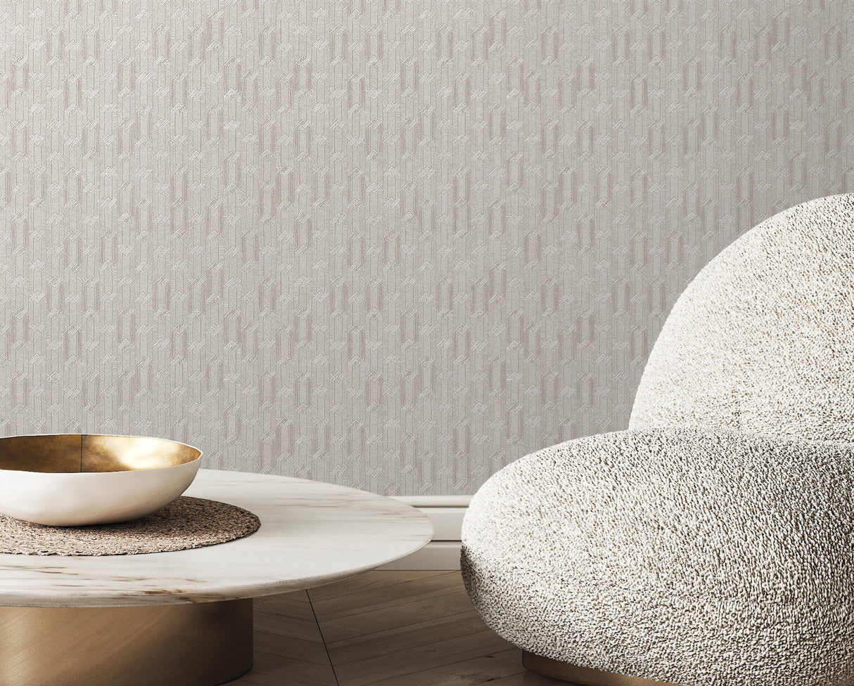 Wesley Silver by Warner Chain Wallpaper – Brewster Home Fashions 4184-4912