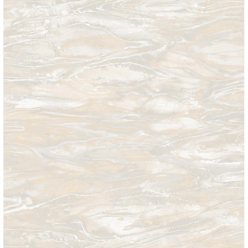 Nyla Silver Metallic Scribble Wallpaper by Warner, 50.5-in x 90-ft roll