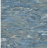 Warner Nyla Indigo Metallic Scribble Wallpaper 4184-4915