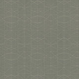Braxton Olive geometric wallpaper with thin lined columns on a textured olive green ground.