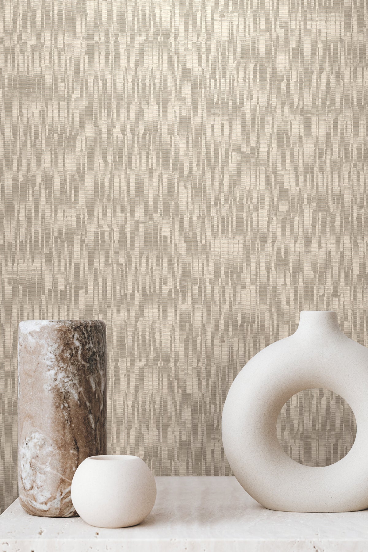 Orson Khaki by Warner Ribbed Fabric Backed Vinyl Wallpaper – Brewster Home Fashions 4184-4930