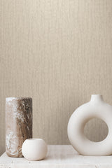 Orson Khaki by Warner Ribbed Fabric Backed Vinyl Wallpaper – Brewster Home Fashions 4184-4930