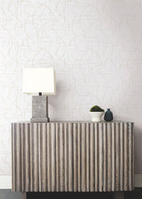 Enzo Ivory by Warner Abstract Wallpaper – Brewster Home Fashions 4184-4931