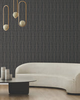 Rocco Black by Warner Diamond Wallpaper- Brewster Home Fashions 4184-4946
