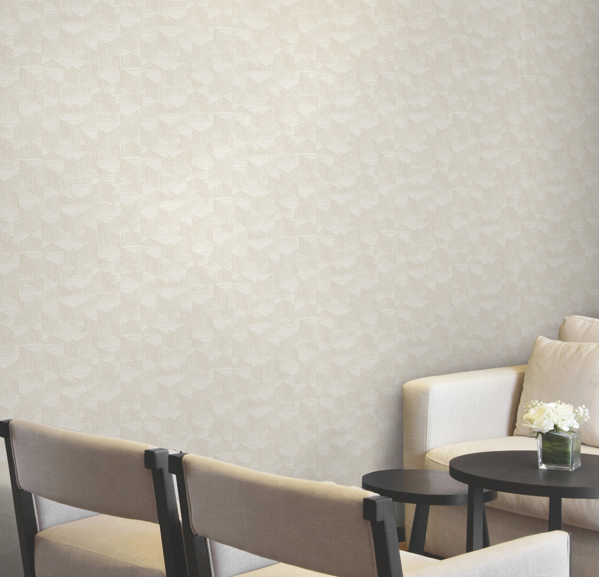 Naila Ivory by Warner Geo Weave Wallpaper – Brewster Home Fashions 4184-4951