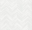 Kian White Modern Chevron Wallpaper, 54 in x 90 ft roll, pattern 4184-4953