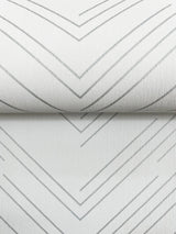 Kian White by Warner Modern Chevron Wallpaper – Brewster Home Fashions 4184-4953