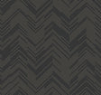 Kian Black Modern Chevron Wallpaper by Warner, 54 in x 90 ft roll (4184-4957)