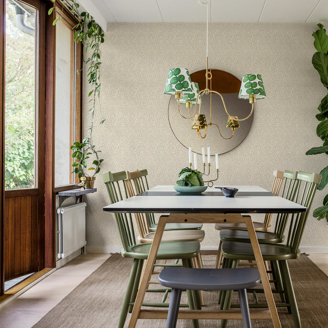 KRYDDHYLLAN Ivory Botanical Wallpaper by Boråstapeter – Schumacher 4185