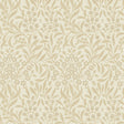 KRYDDHYLLAN Ivory botanical wallpaper by Boråstapeter for Schumacher, featuring a dense floral and foliage Arts and Crafts pattern.