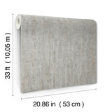 Ramona Grey Distressed Texture Unpasted Vinyl on Non Woven Scrubbable Strippable Wallpaper by Chesapeake Kitchen and Bath - 4191-83004