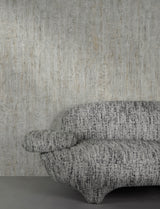 Ramona Grey Distressed Texture Unpasted Vinyl on Non Woven Scrubbable Strippable Wallpaper by Chesapeake Kitchen and Bath - 4191-83004