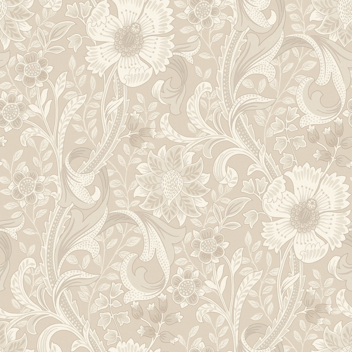 Liora Beige Floral Trail Wallpaper by Chesapeake - 4191-83012