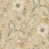 Liora Butter Floral Trail Wallpaper by Chesapeake 4191-83016 - Farmhouse Botanical Non-Woven Unpasted Roll