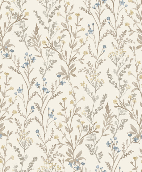 Laverne Neutral Wildflowers Wallpaper by Chesapeake - 4191-83017