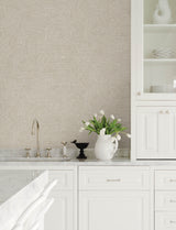 Harrison Pewter by Chesapeake Swirling Geometric Unpasted Non Woven Wallpaper from the Kitchen & Bath Collection - 4191-83022