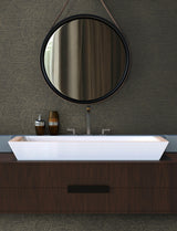 Harrison Charcoal Swirling Geometric Non Woven Unpasted Strippable Wallpaper by Chesapeake Kitchen and Bath 4191-83024