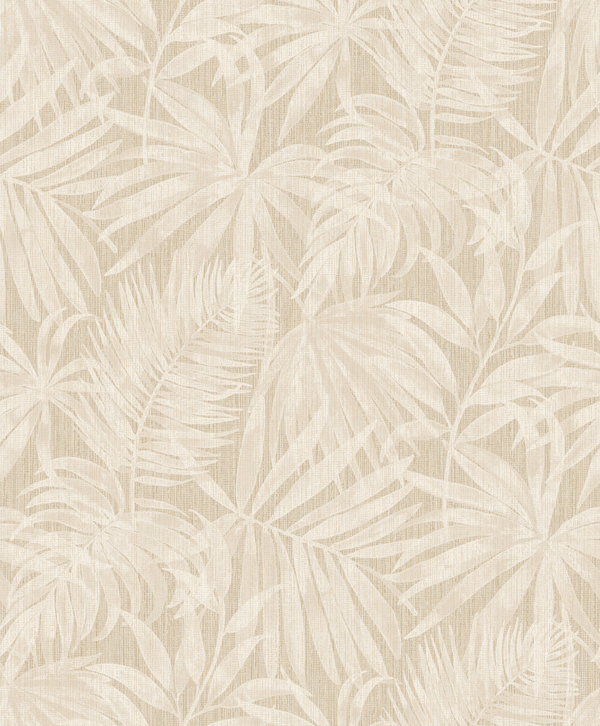 Sonny Beige Fronds Wallpaper by Chesapeake - Tropical Palm Leaf Non Woven - 4191-83025