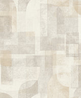 Cassandra Taupe Block Geometric Wallpaper by Chesapeake - 4191-83030