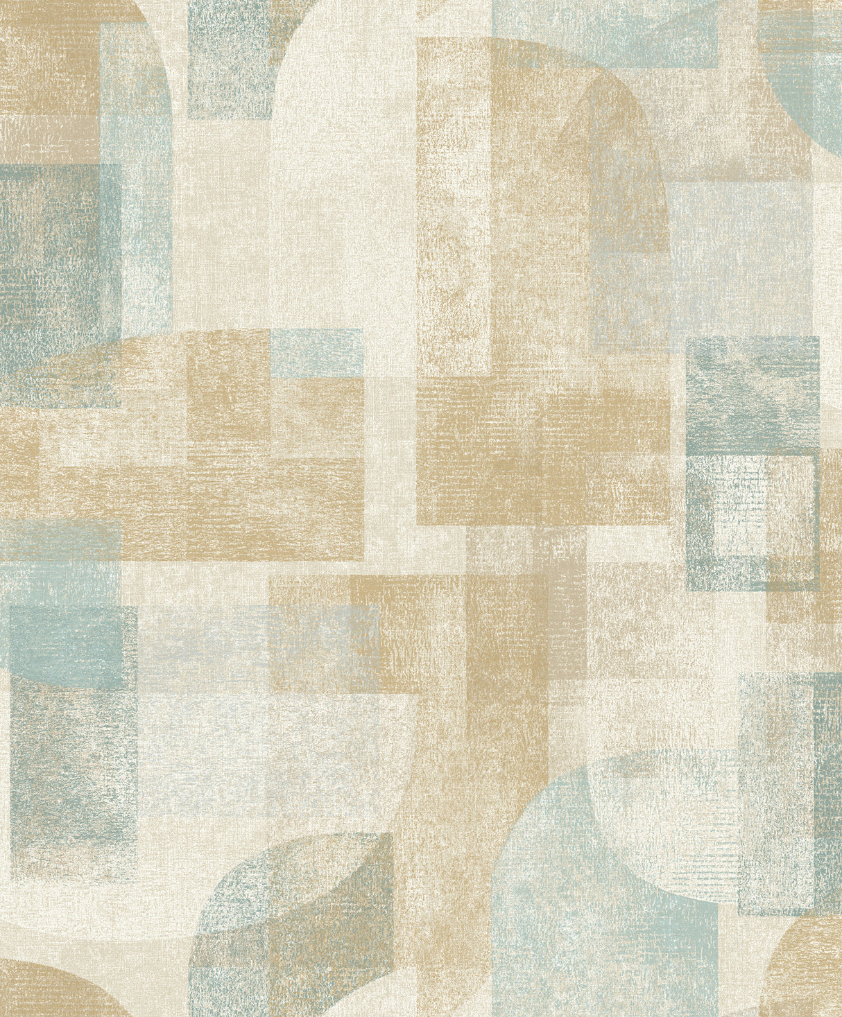 Cassandra Teal Block Geometric Non Woven Wallpaper by Chesapeake - 4191-83031