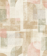Cassandra Brown Block Geometric Wallpaper by Chesapeake - 4191-83032
