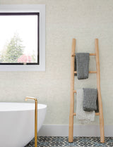 Tansy Light Grey Distressed Texture Unpasted Vinyl on Non Woven Scrubbable Strippable Wallpaper by Chesapeake Kitchen & Bath - 4191-83037
