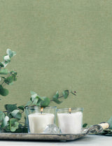 Tansy Green Distressed Textured Industrial Vinyl Non-Woven Wallpaper by Chesapeake Kitchen and Bath Collection 20.9in x 33ft - 4191-83041
