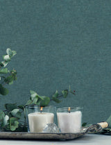Tansy Teal Distressed Texture Vinyl on Non Woven Unpasted Scrubbable and Strippable Wallpaper by Chesapeake Kitchen and Bath - 4191-83042
