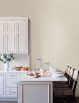 Hollis Beige by Chesapeake Textured Diamond Geometric Vinyl on Non Woven Unpasted Scrubbable Wallpaper Kitchen and Bath Collection - 4191-83043