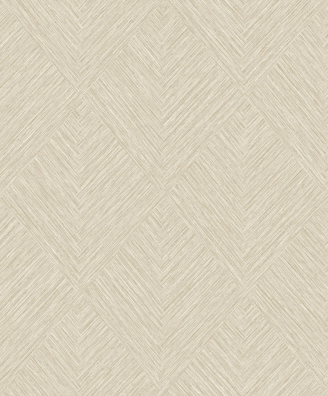 Hollis Taupe Textured Diamond Wallpaper by Chesapeake - 4191-83045