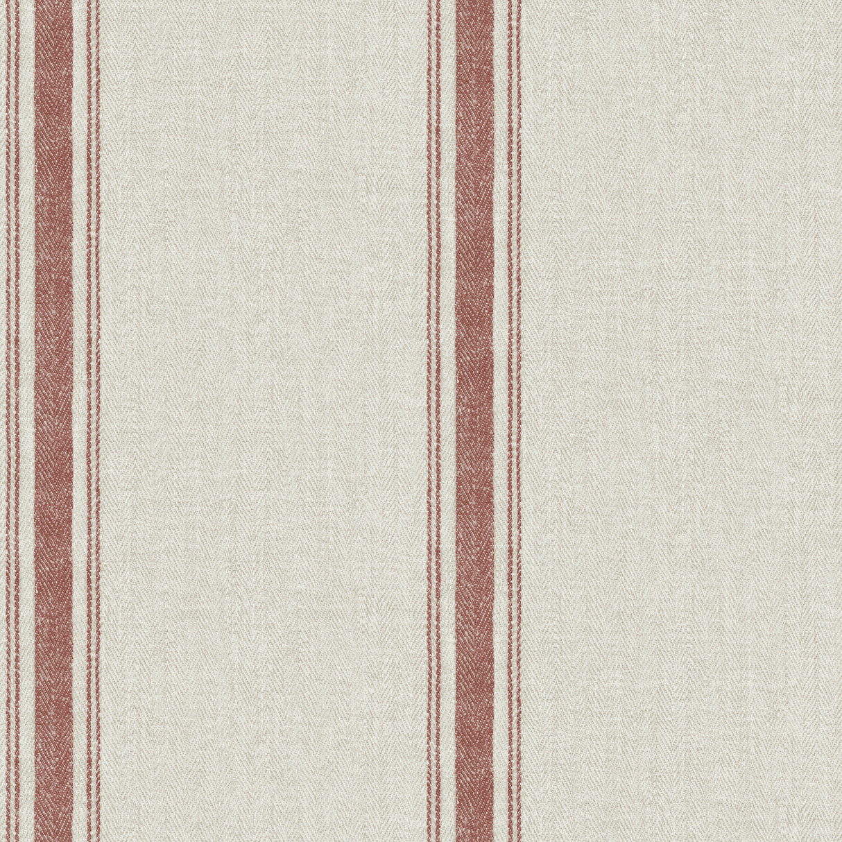 Linette Red Fabric Stripe Wallpaper by Chesapeake - 4192-12464