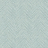 Caladesi Aqua Linen Chevron Wallpaper by Chesapeake - 4192-13672