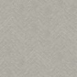 Caladesi Dark Grey Linen Chevron Wallpaper by Chesapeake - 4192-13674