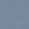Caladesi Blue Linen Chevron Textured Wallpaper by Chesapeake - 4192-13678