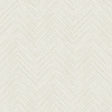 Caladesi Light Grey Linen Chevron Wallpaper by Chesapeake - 4192-13679