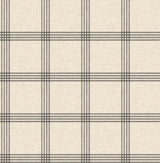 Twain Black Plaid Wallpaper by Chesapeake - 4192-24479