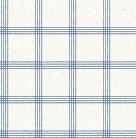 Twain Denim Plaid Wallpaper by Chesapeake - 4192-26993
