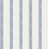 Mandevilla Blue Vine Stripe Wallpaper by Chesapeake - 4192-27428