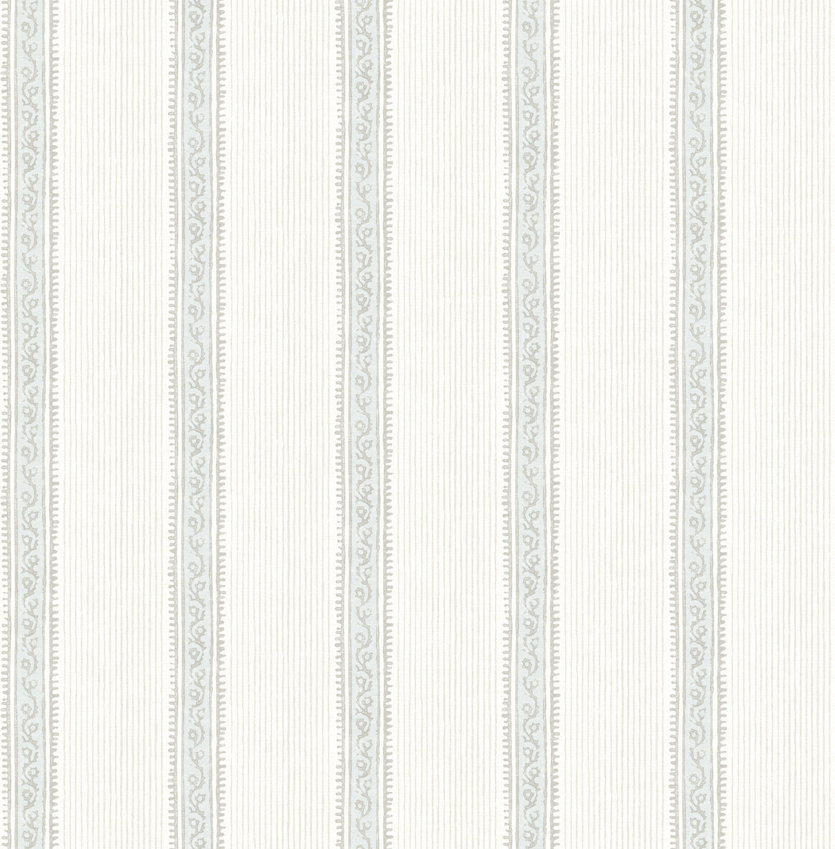 Mandevilla Light Blue Vine Stripe Wallpaper by Chesapeake - 4192-27690