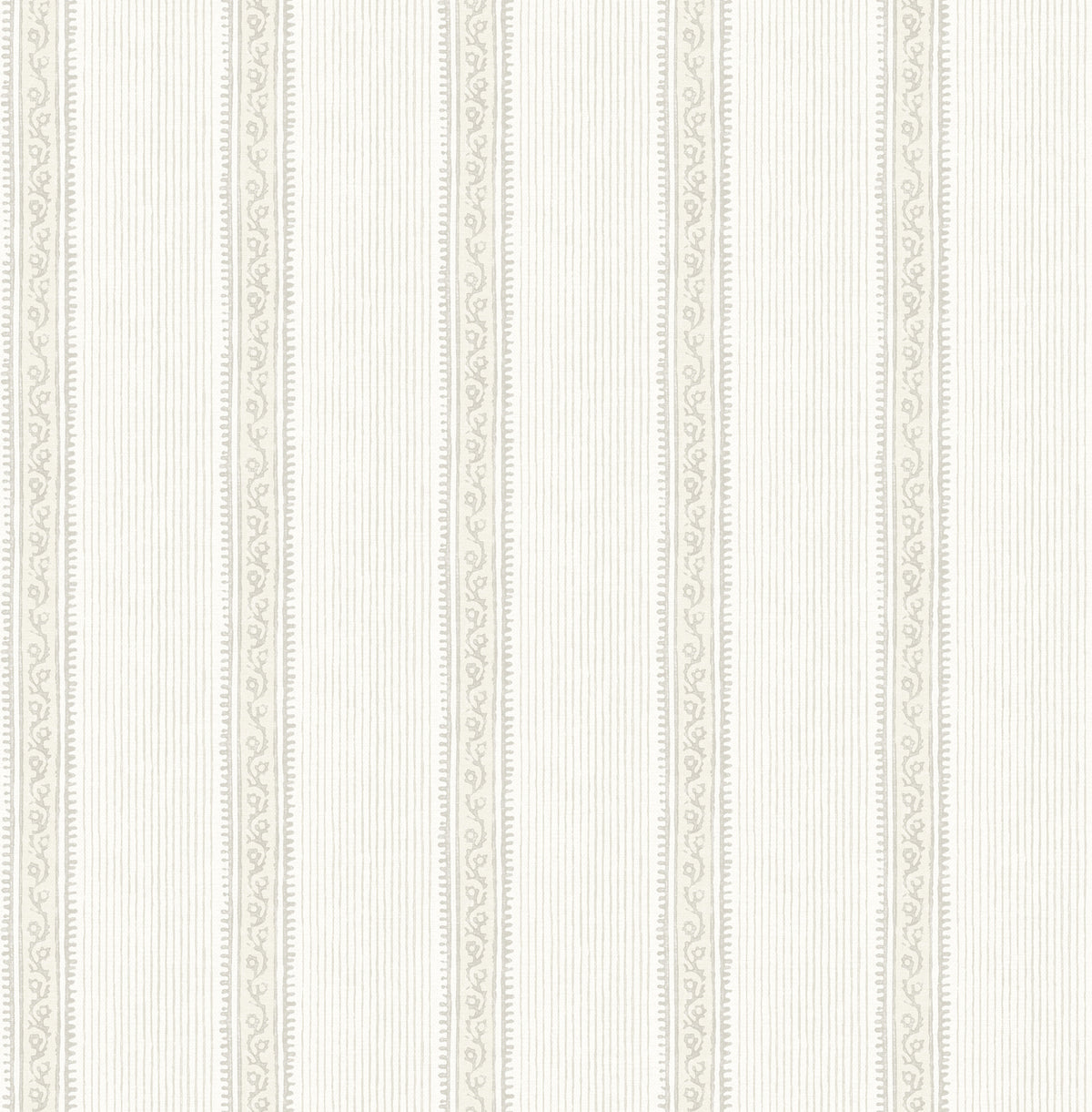 Mandevilla Beige Vine Stripe Wallpaper by Chesapeake - 4192-27691