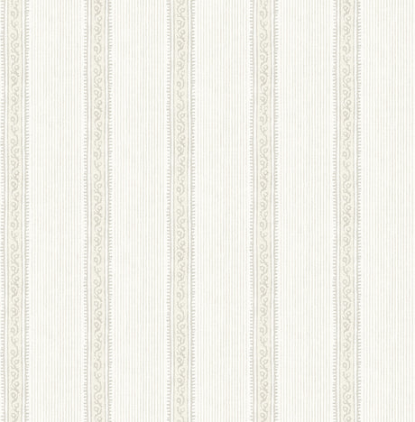 Mandevilla Beige Vine Stripe Wallpaper by Chesapeake - 4192-27691