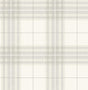 Cabin Check Grey Plaid Wallpaper by Chesapeake - SKU 4192-27693, a textured non woven plaid design in grey, beige and white