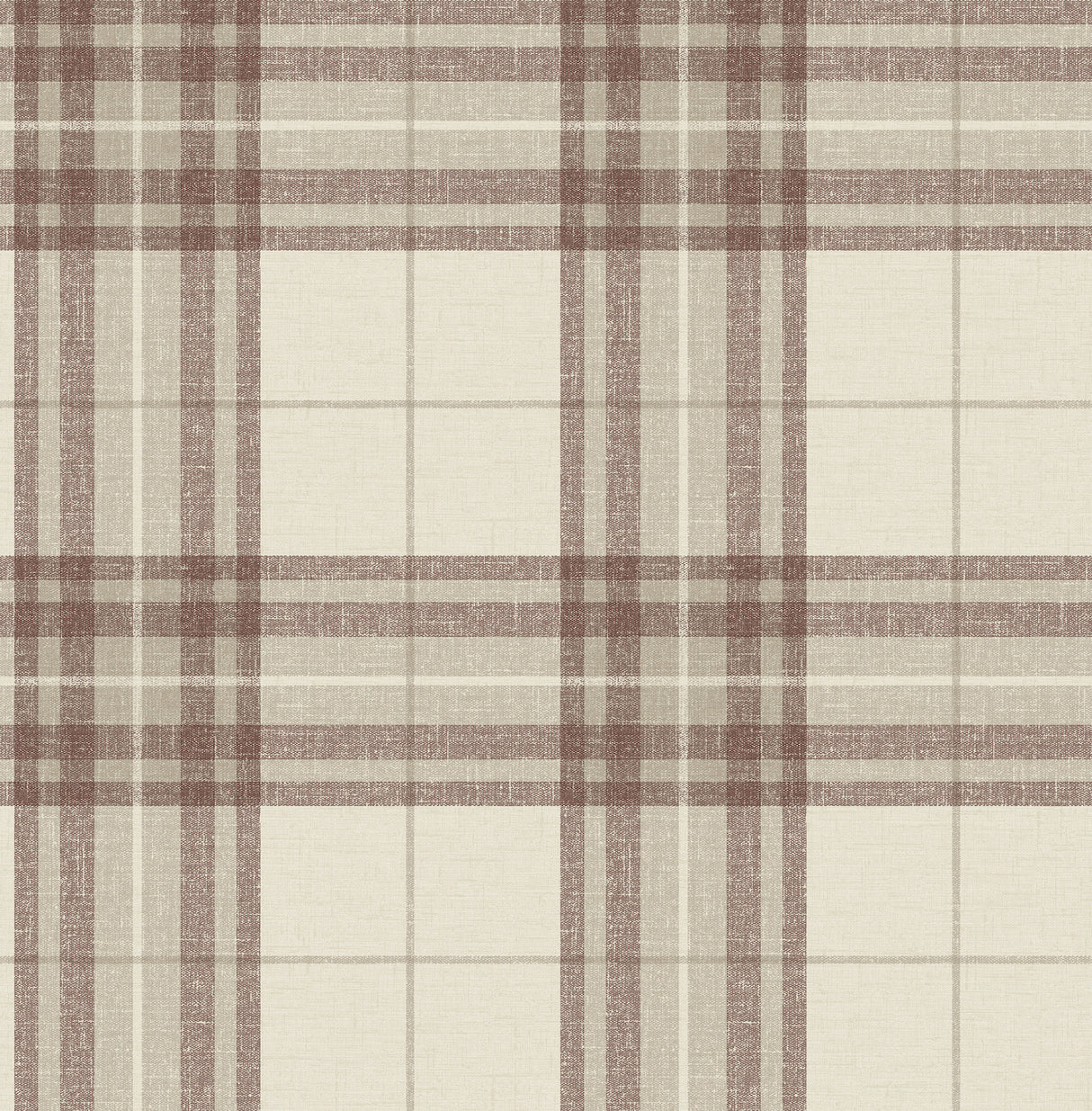 Cabin Check Rust Plaid Wallpaper by Chesapeake - 4192-27696