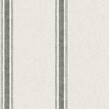 Linette Black Fabric Stripe Wallpaper by Chesapeake - 4192-70066