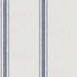 Linette Blue Fabric Stripe Wallpaper by Chesapeake - 4192-70067