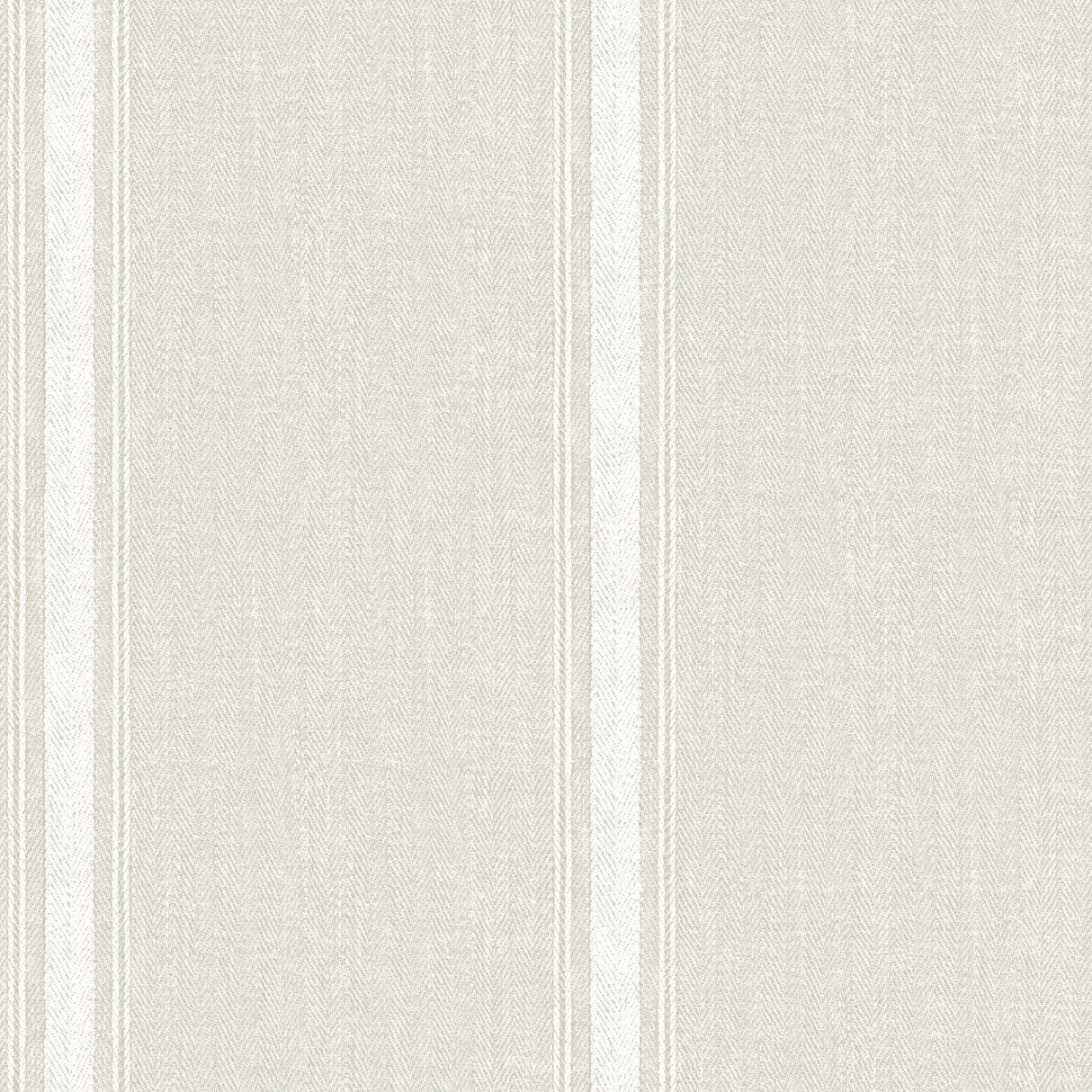 Linette Beige Fabric Stripe Wallpaper by Chesapeake - 4192-70070