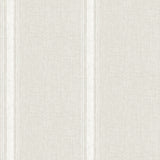 Linette Beige Fabric Stripe Wallpaper by Chesapeake - 4192-70070