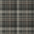 Dutton Plaid Charcoal Flannel Wallpaper by Chesapeake - Traditional Plaid Pattern in Charcoal, Grey, and Rust